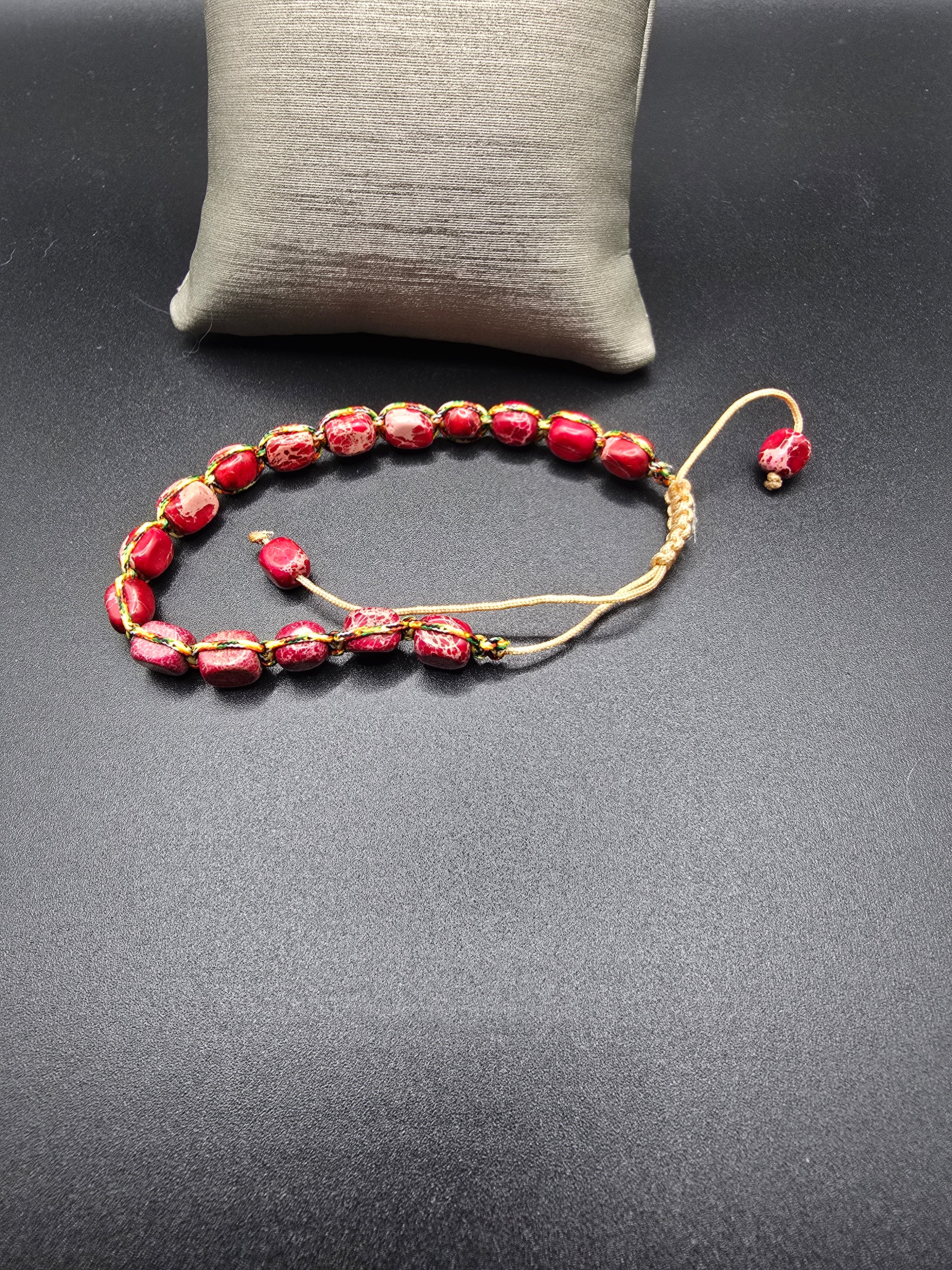 Emperor Stone Bracelet Adjustable Braided Woven Bracelet Gemstone Natural Stone